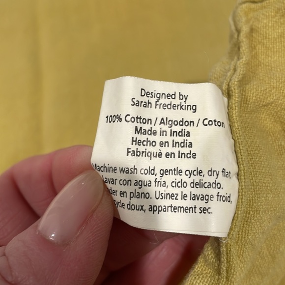 Set of three vintage cotton placemats by Marsha Blanke. GUC. - Picture 4 of 5